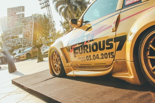 
Trưng bày xe quảng bá cho phim Fast & Furious 7.